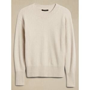 Banana Republic Factory Coveted Crewneck Sweater - M Beige